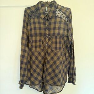 Free People Flannel Shirt